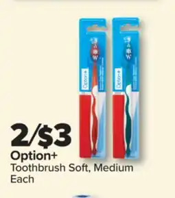 PharmaChoice Option+ Toothbrush Soft, Medium offer