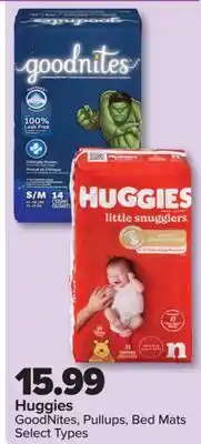 PharmaChoice Huggies GoodNites, Pullups, Bed Mats offer