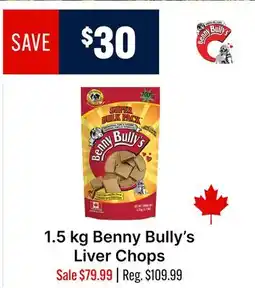 Ren’s Pets Depot Benny Bully's Liver Chops offer