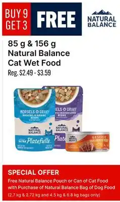 Ren’s Pets Depot 85g & 156g Natural Balance Cat Wet Food offer