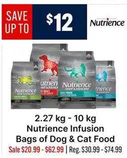 Ren’s Pets Depot Nutrience Infusion Bags of Dog & Cat Food offer