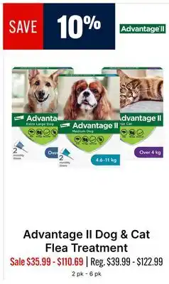 Ren’s Pets Depot Advantage II Dog & Cat Flea Treatment offer