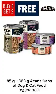 Ren’s Pets Depot Acana Cans of Dog & Cat Food offer