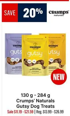 Ren’s Pets Depot Crumps' Naturals Gutsy Dog Treats offer