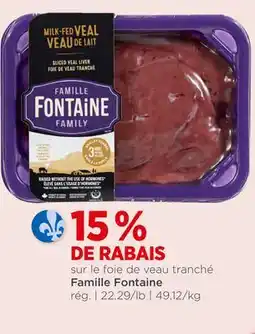 Avril Foie de veau tranché Famille Fontaine offer