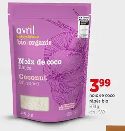 Avril Noix de coco râpée bio offer