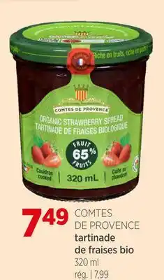 Avril COMTES DE PROVENCE tartinade de fraises bio offer