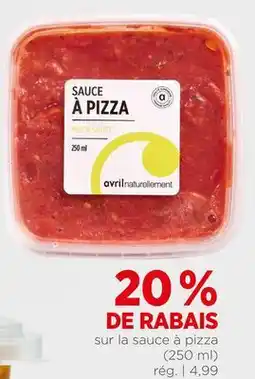 Avril sur la sauce à pizza offer