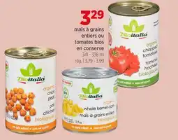Avril maïs à grains entiers ou tomates bios enconserve offer