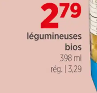 Avril légumineuses bios offer