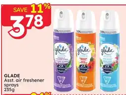 Rossy GLADE Asst. air freshener sprays offer