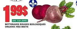 Marches Tau BETTERAVES ROUGES BIOLOGIQUES offer
