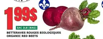 Marches Tau BETTERAVES ROUGES BIOLOGIQUES offer