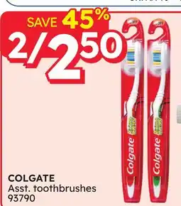 Rossy COLGATE Asst. toothbrushes offer