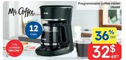 Rossy MR. COFFEE Programmable coffee maker offer