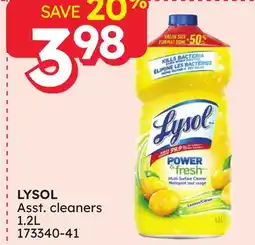 Rossy LYSOL Asst. cleaners offer