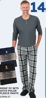Rossy MENS' PJ SETS WITH POLAR FLEECE PANTS offer