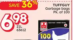 Rossy TUFFGUY Garbage bags offer