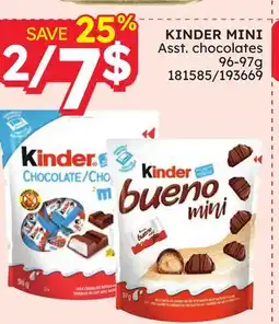 Rossy KINDER MINI Asst. chocolates offer