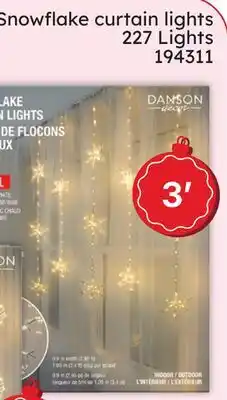 Rossy Snowflake curtain lights 227 Lights offer