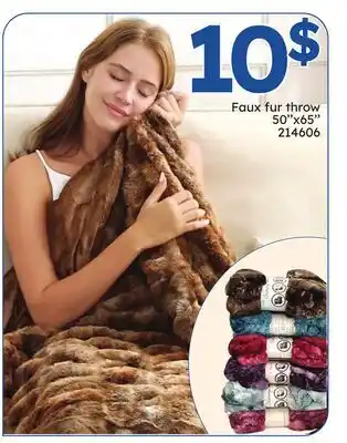 Rossy Faux fur throw 50'' x65' offer