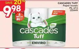 Rossy CASCADES TUFF Paper towels offer