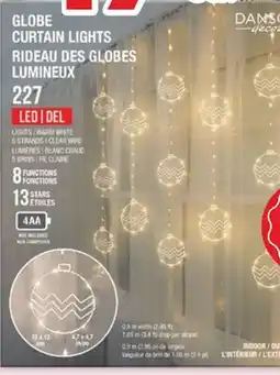Rossy Globe curtain lights offer