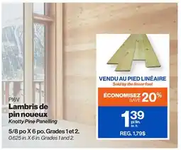 Patrick Morin Knotty Pine Panelling offer