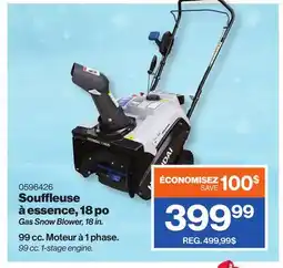 Patrick Morin Gas Snow Blower, 18 in offer