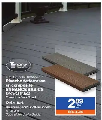 Patrick Morin ENHANCE BASICS Composite Deck Board offer