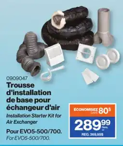 Patrick Morin Installation Starter Kit for Air Exchanger offer
