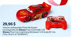 Walmart Disney Pixar Cars Lightning McQueen 1:24 Scale RC Car offer
