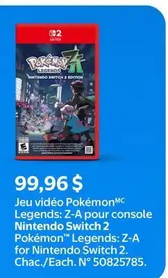 Walmart Nintendo Switch 2 Pokemon Legends: Z-A for Nintendo Switch 2 offer