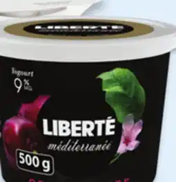 Walmart Liberté Méditerranée 500 g yogurt offer