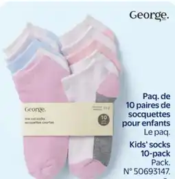 Walmart Kids' Sock 10-Pack offer