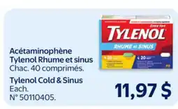 Walmart Tylenol Cold & Sinus offer