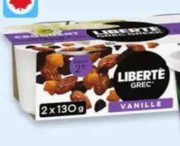 Walmart Liberté Méditerranée Greek 2 x 130 g yogurt offer