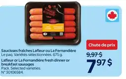 Walmart La Fernandière breakfast sausages offer