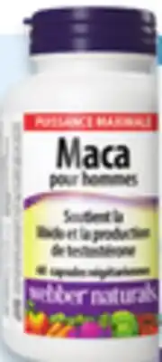 Walmart Webber Naturals maca 60s offer
