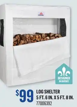 Canac Log Shelter 5ft.6in.x5ft.8in offer
