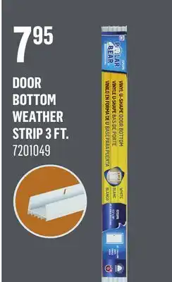 Canac Door Bottom Weather Strip 3 ft offer