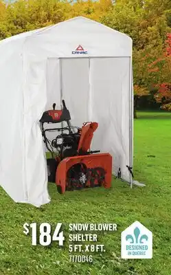 Canac Snow Blower Shelter 5ft.x8ft offer