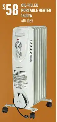 Canac Oil-Filled Portable Heater 1500W offer