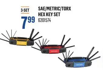 Canac SAE/Metric/Torx Hex Key Set offer