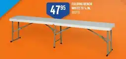 Canac Folding Bench White 707/8in offer