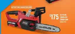Canac 18 V 10 IN. CORDLESS CHAIN SAW offer