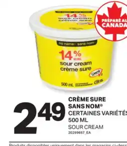 L'Intermarché CRÈME SURE | SOUR CREAM, 500 ML offer