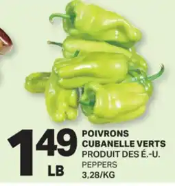 L'Intermarché POIVRONS CUBANELLE VERTS | PEPPERS offer