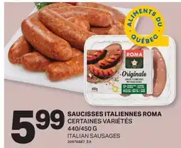L'Intermarché SAUCISSES ITALIENNES | ITALIAN SAUSAGES, 440/450 G offer