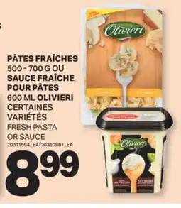 L'Intermarché PÂTES FRAÎCHES, 500 - 700 G OU SAUCE FRAÎCHE POUR PÂTES, 600 ML | FRESH PASTA OR SAUCE offer